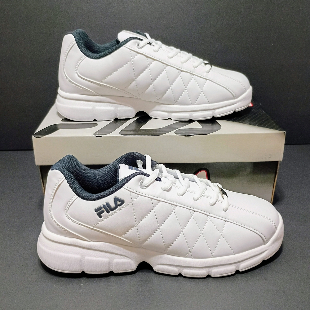 Fila Fulcrum 3 White / Navy Quilted Men's Lifestyle Sneakers